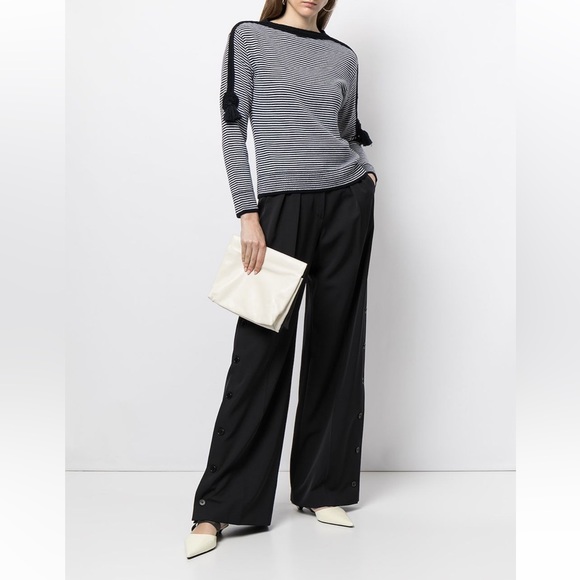 MaxMara Sweaters - SOLD! on ebay MAX MARA Label-cut Bellico Striped Wool Jumper Sweater Size: s US4
